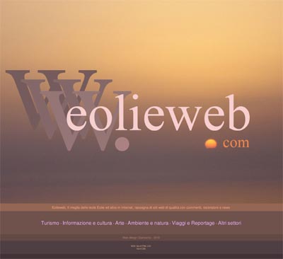 Eolieweb.com, home-page
